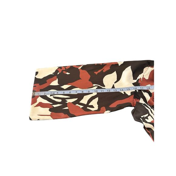 Chico's Brown Black Artsy Satin Boho Bohemian Open Kimono Long Duster Medium - Picture 10 of 11